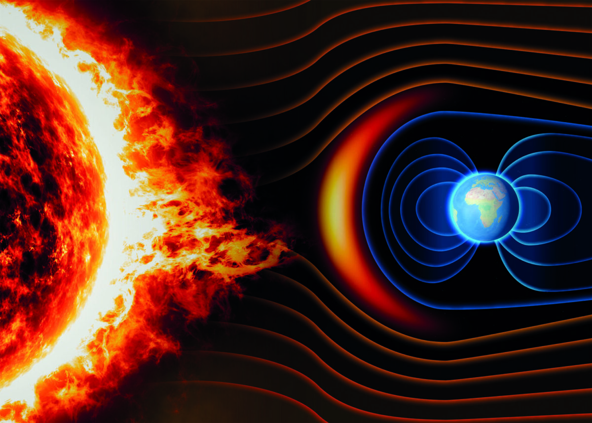 How Earth's magnetic field is affected by the Sun