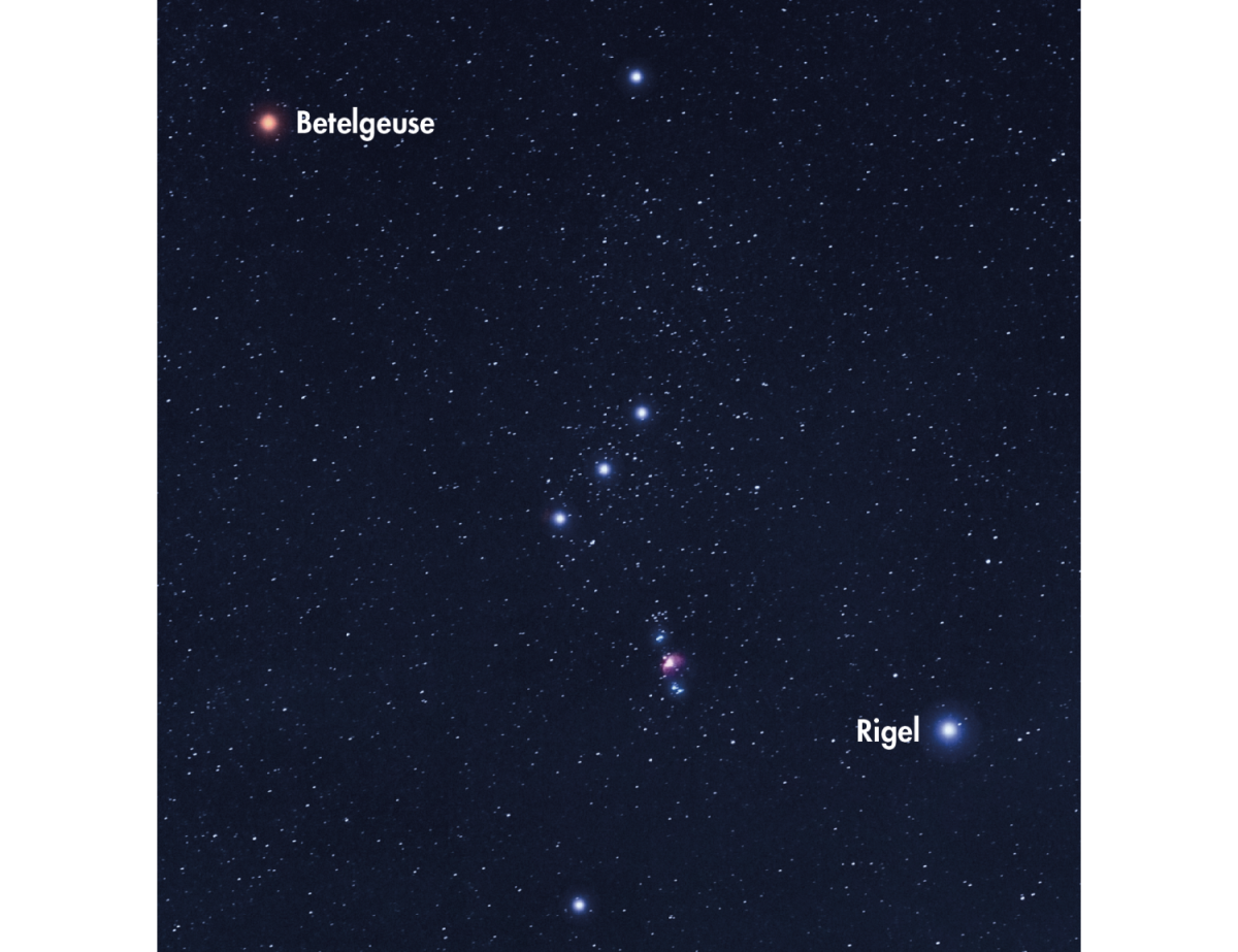 Betelgeuse and Rigel. Credit: iStock