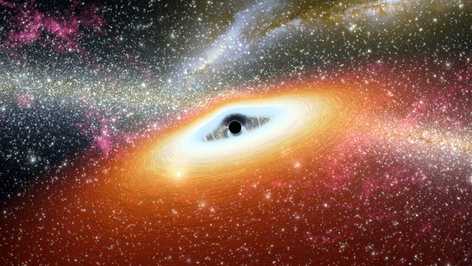 An artist's impression of a primordial black hole: a type of black hole thought to have existed in the early Universe. Could these hypothetical objects be the key to solving the mystery of dark matter? Credit: NASA/JPL-Caltech
