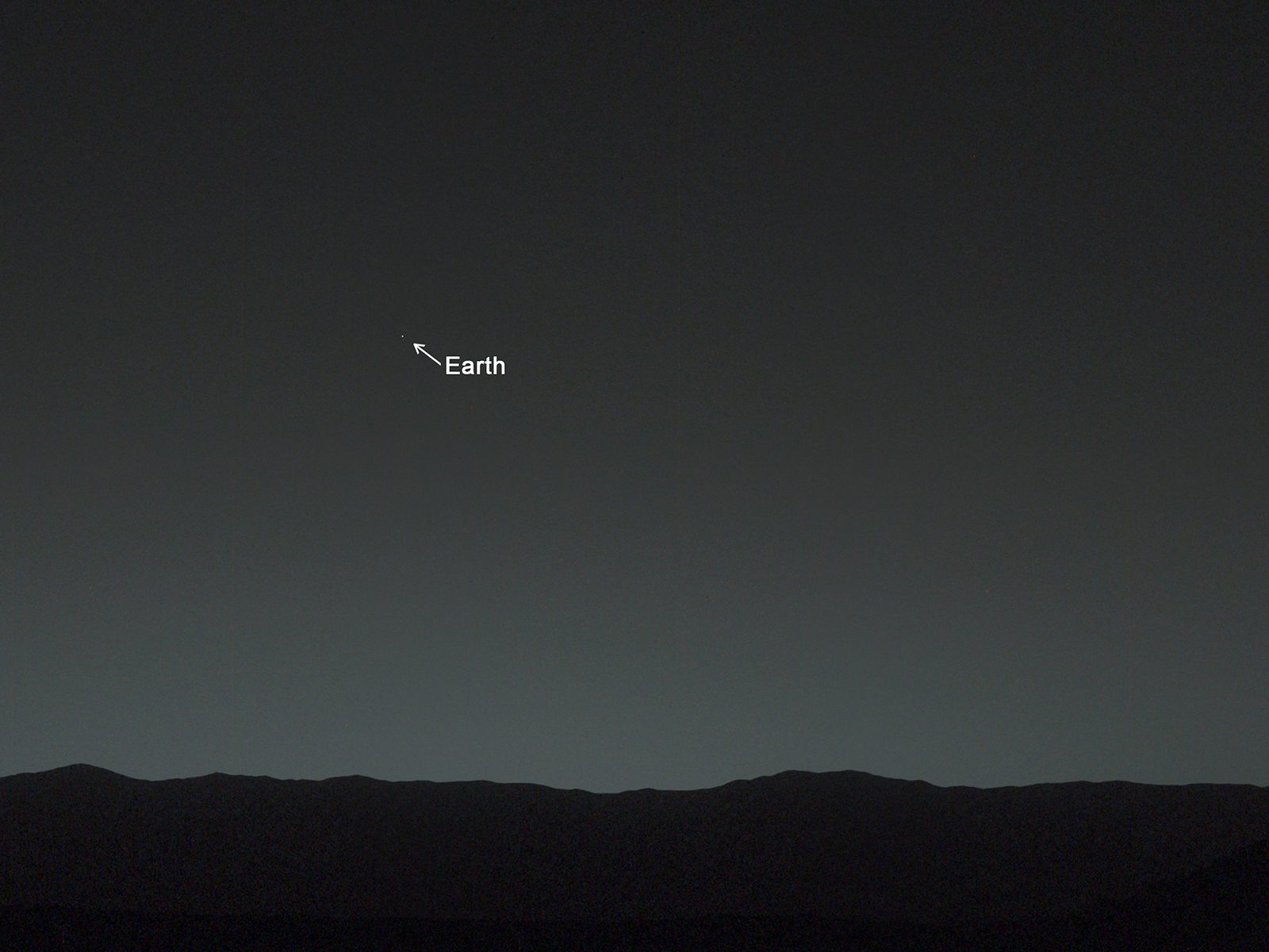 A view of Earth from Mars, appearing like the brightest star in the Martian sky. This image was captured by NASA's Curiosity rover on 31 January 2024. Credit: NASA Jet Propulsion Laboratory-Caltech/Malin Space Science Systems/Texas A&M University. Source: NASA Jet Propulsion Laboratory.