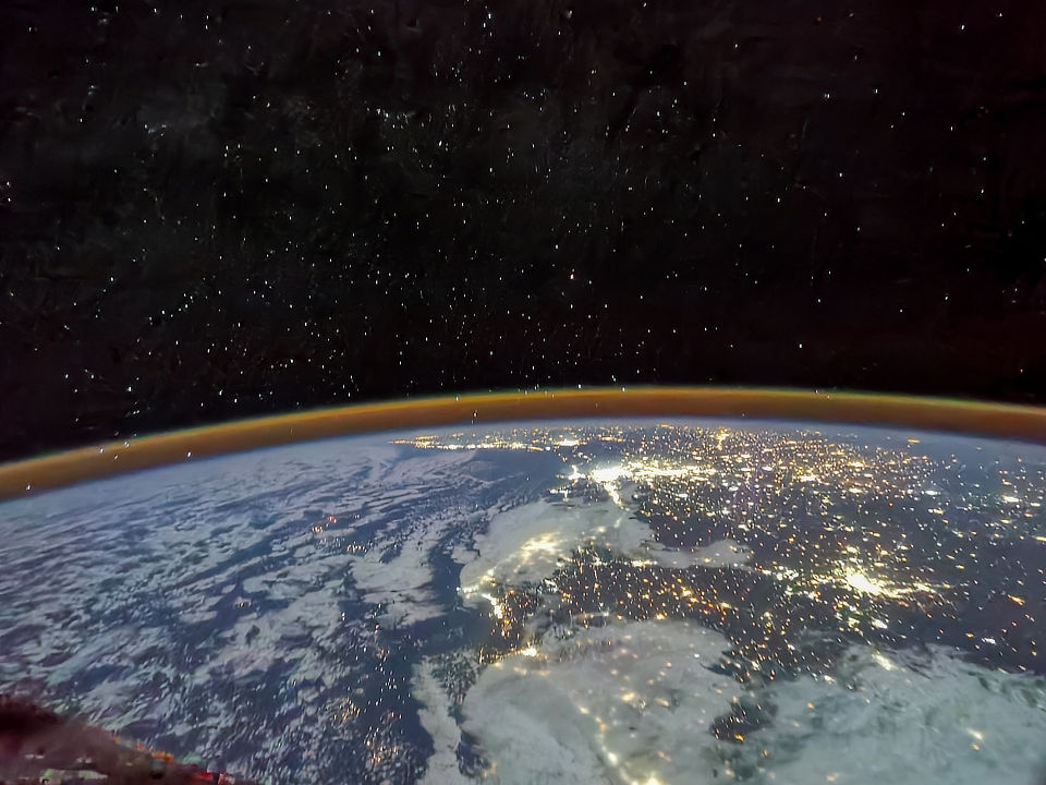 The Earth from the new Tianhe core module on China’s space station TIANGONG SPACE STATION, 30 JULY 2021 Image credit: Tang Hongbo/China Manned Space Engineering Office