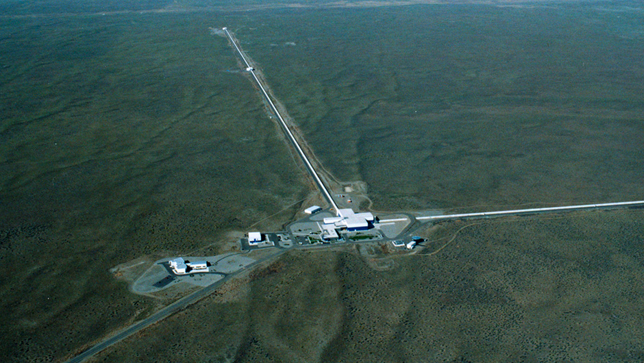 The LIGO Livingstone detector, one of two facilities used to observe gravitational waves
Credit: Caltech/MIT/LIGO Laboratory