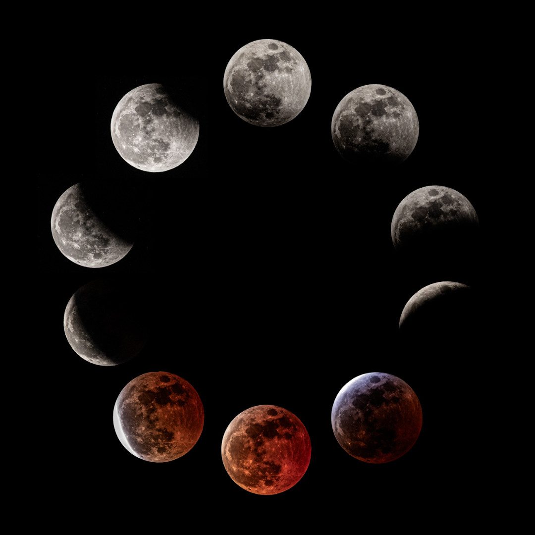 Lunar eclipse Greg Meyer, Painted Rock Petroglyph Site, Arizona, USA, 13 March 2025 Equipment: Canon EOS 6D MkII camera, Sigma 150-600mm lens, ZWO AM5 mount