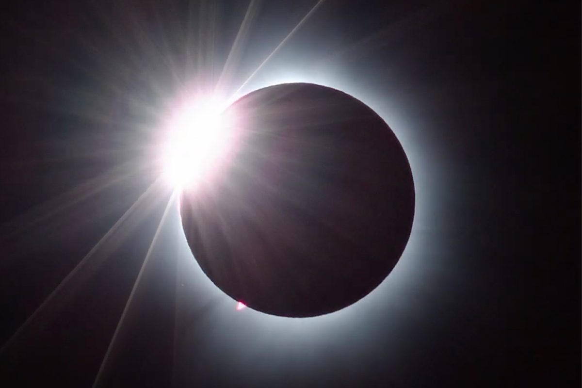 April 8 total solar eclipse captured by Stephan Hamel, Fredericton, NB, Canada.