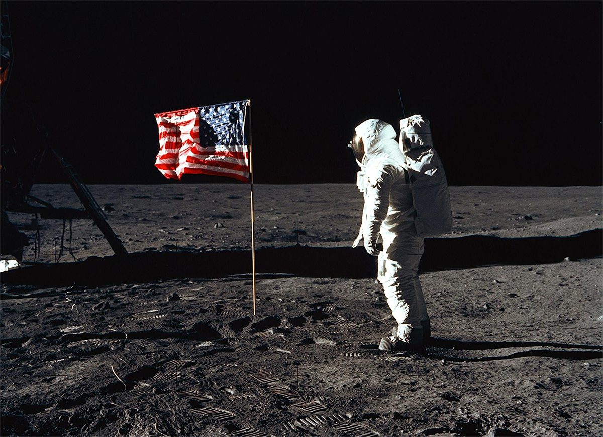 Buzz Aldrin stands on the surface of the Moon during the Apollo 11 mission. Credit: NASA