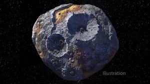 Illustration of Asteroid 16 Psyche. Credit: NASA/JPL-Caltech/ASU Illustration of Asteroid 16 Psyche. Credit: NASA/JPL-Caltech/ASU