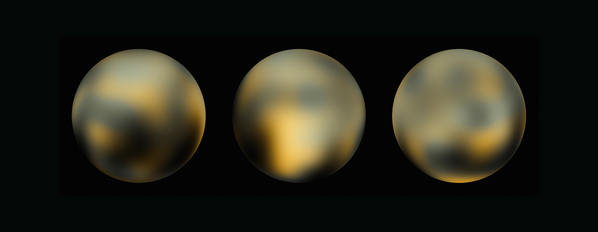Hubble Space Telescope images of Pluto released in 2010. Credit: NASA, ESA, and M. Buie (Southwest Research Institute)