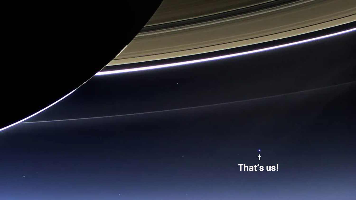 A view of Earth as seen from Saturn, captured by the Cassini spacecraft. Credit: NASA