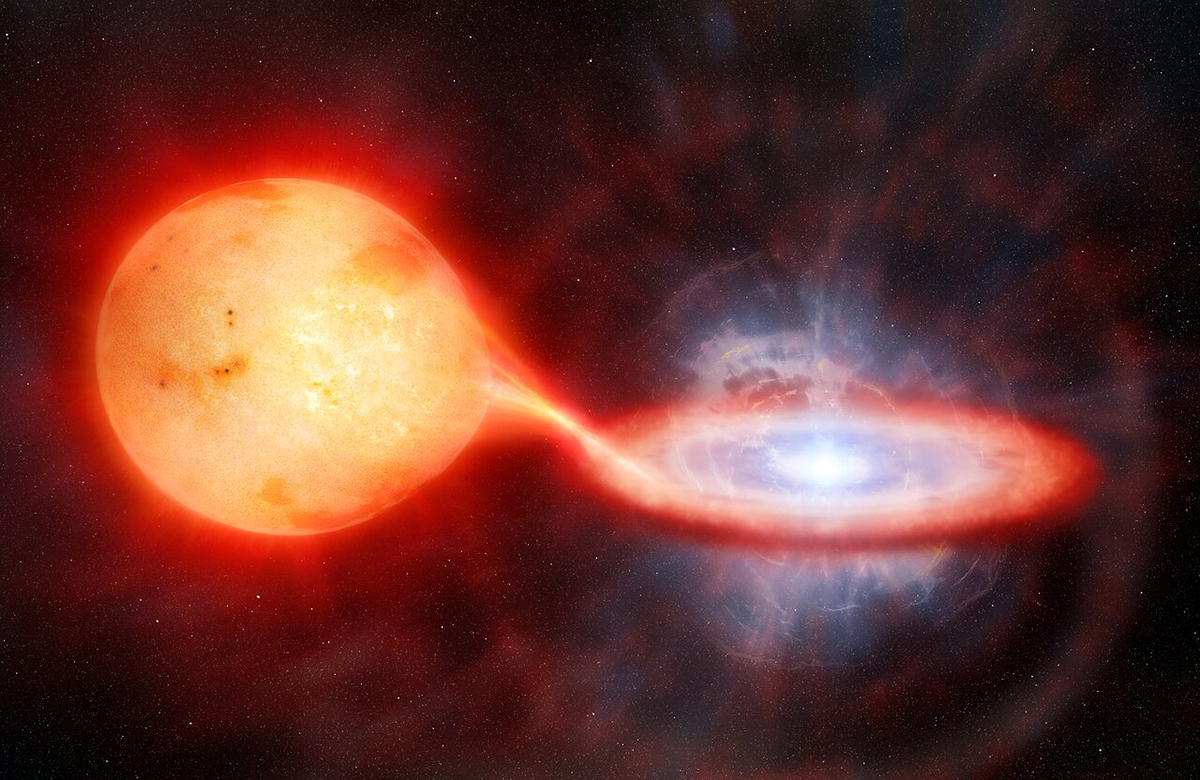 Artist's illustration of an extragalactic nova eruption. Credit: International Gemini Observatory/NOIRLab/NSF/AURA/M. Garlick, M. Zamani