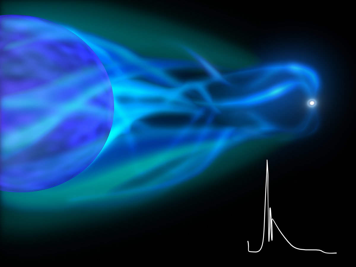 Artist's impression of a supergiant fast X-ray transient. Credit: ESA