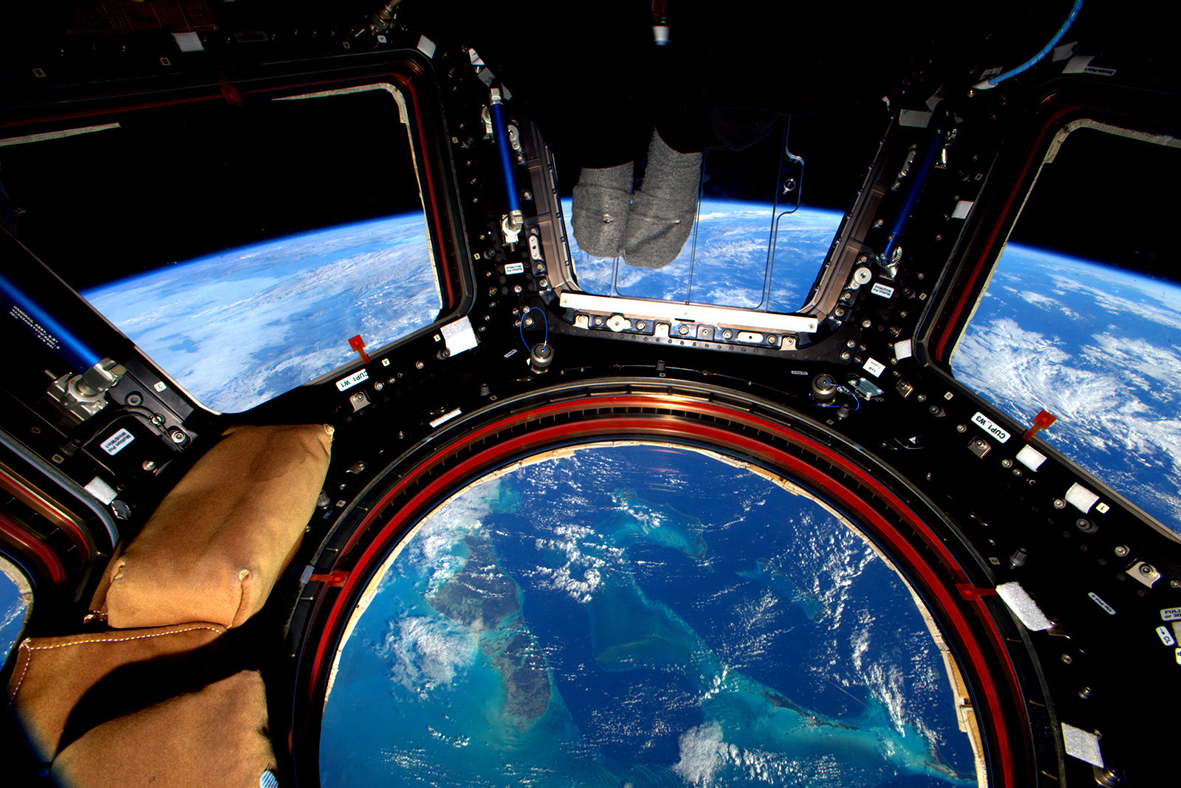 Astronaut Scott Kelly’s 2015 shot of the Bahamas, taken from the ISS’s cupola. Credit: Scott J. Kelly / NASA