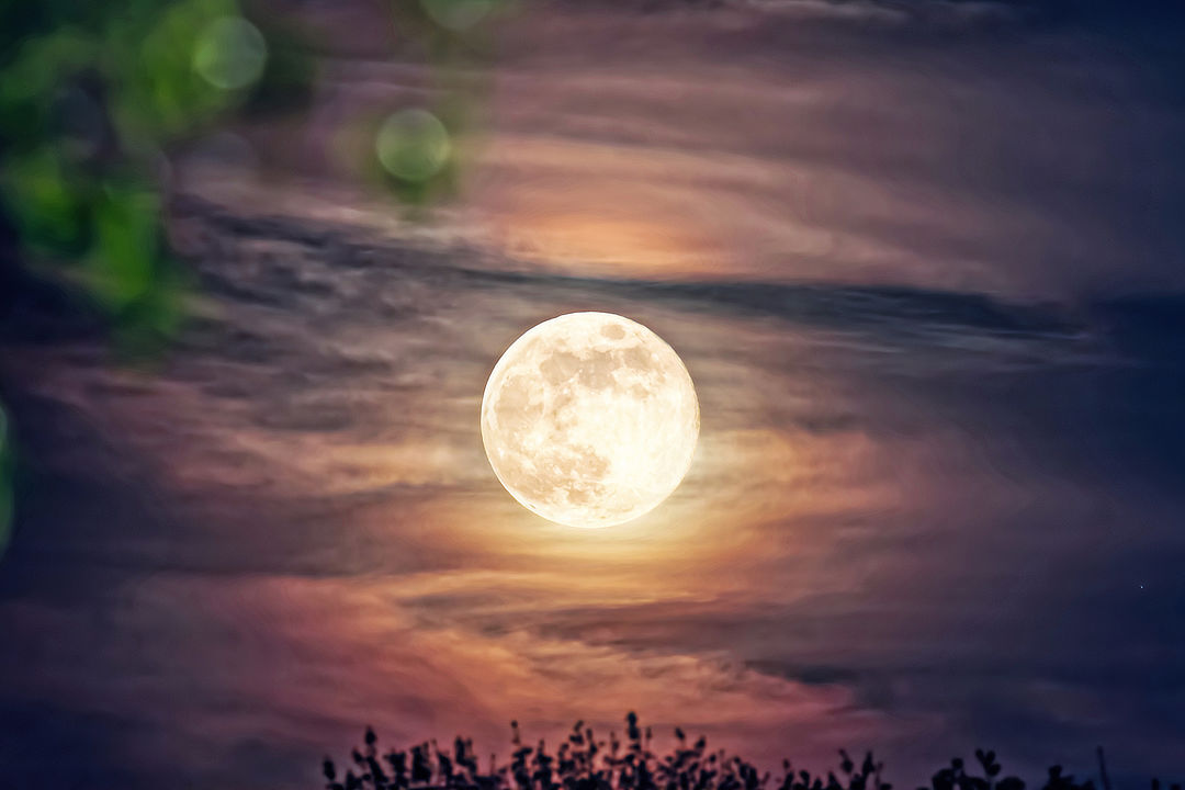 Full Moon rising Peter Sculthorpe, Liverpool, 19 April 2019 Equipment: Canon EOS 7D DSLR camera, Canon 100-400mm lens, tripod.