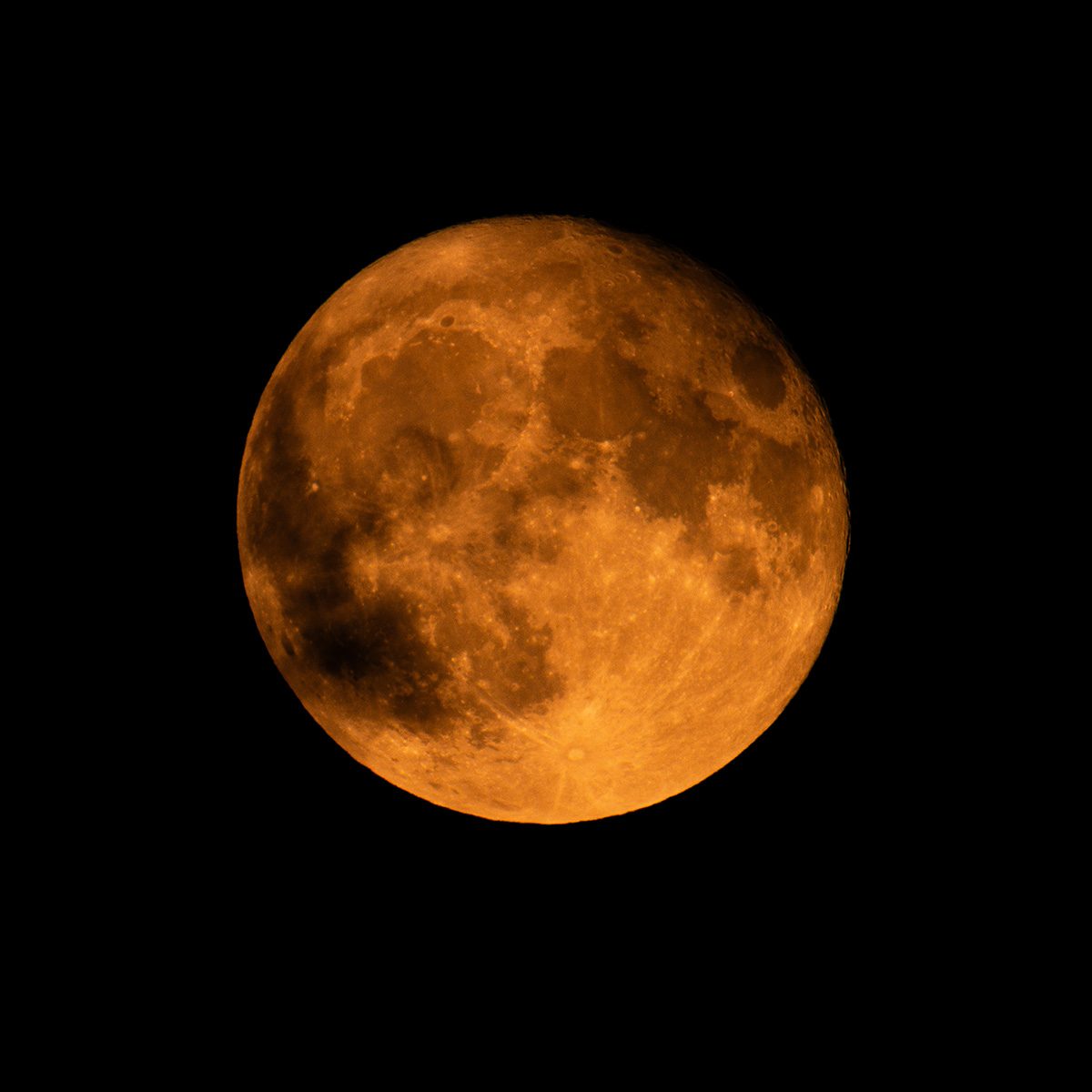 The full Blue Moon by Kyle Gradzki over East Stroudsburg, Pennsylvania, USA, 31 May, 04:40 local time. Equipment: Canon EOS 90D DSLR camera, Tiffen 77mm Circular polarising filter. Exposure: 32.5MP, f/11, 1/25s, ISO 100