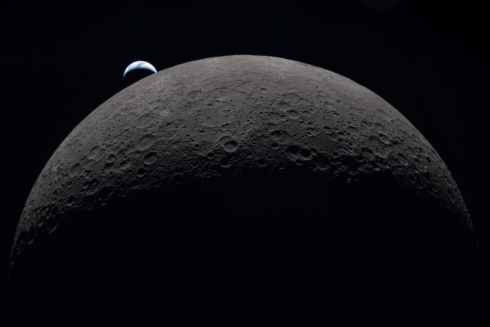 Earthset from the far side of the Moon 6 April 2026 Credit: NASA
