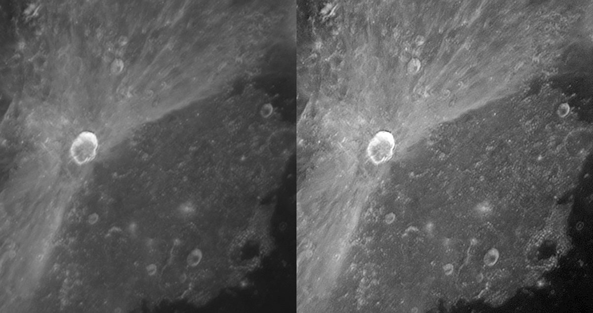 Lunar rays on the Moon show where it has been bombarded by space rocks throughout its history