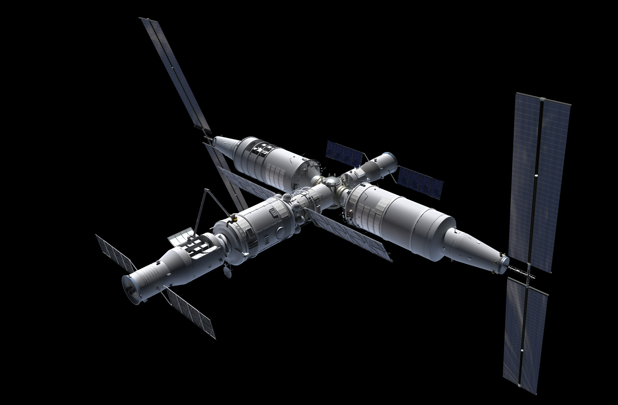 Artist's impression of China's Tiangong space station. Credit: Adrian Mann/Stocktrek Images/Getty Images