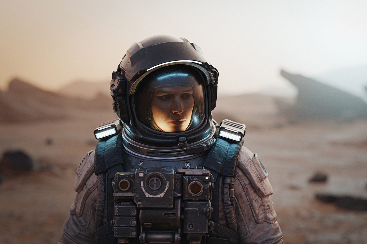 Human on Mars. Credit: Piranka / Getty Images