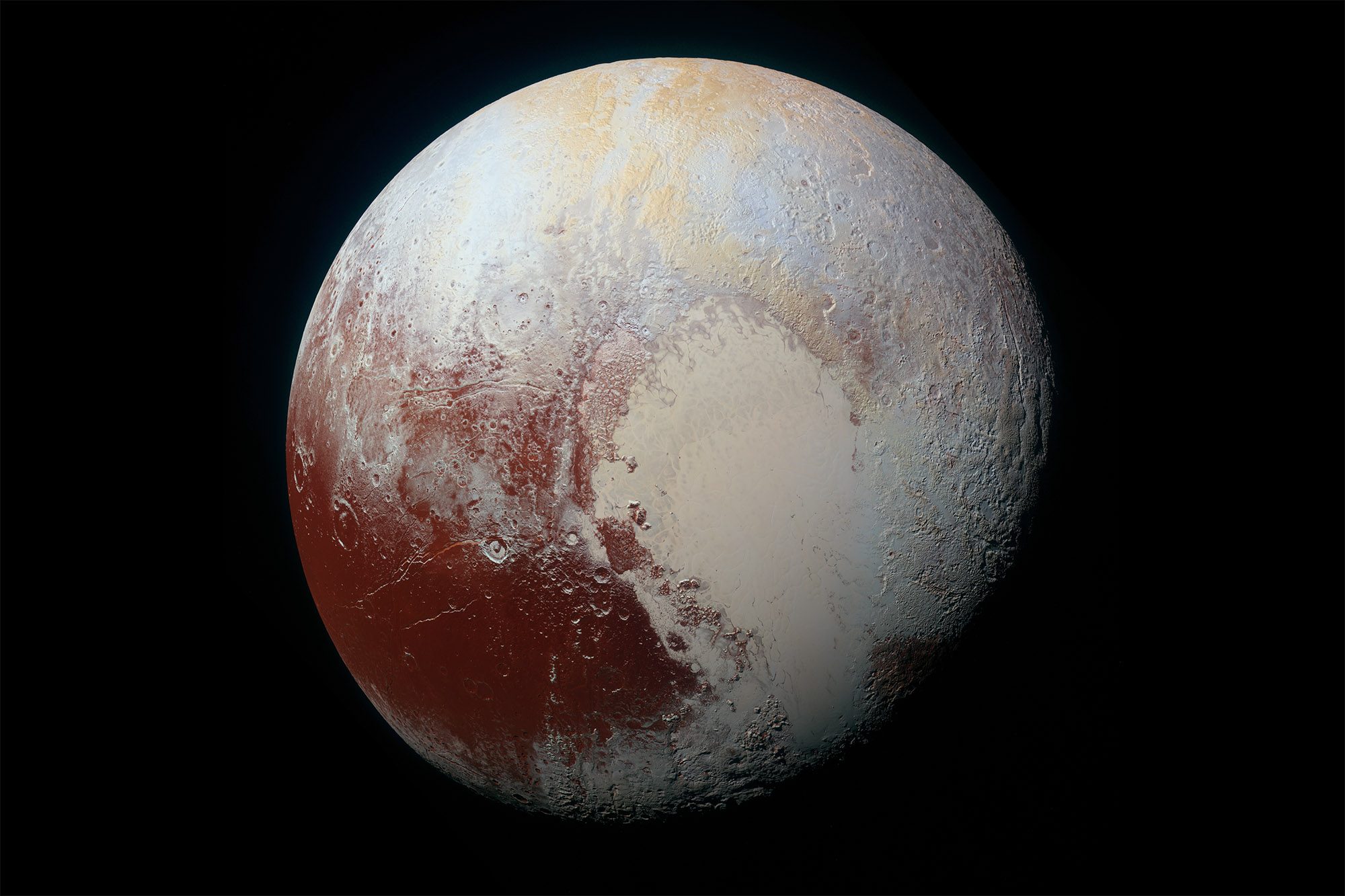 Pluto as seen by NASA's New Horizons spacecraft