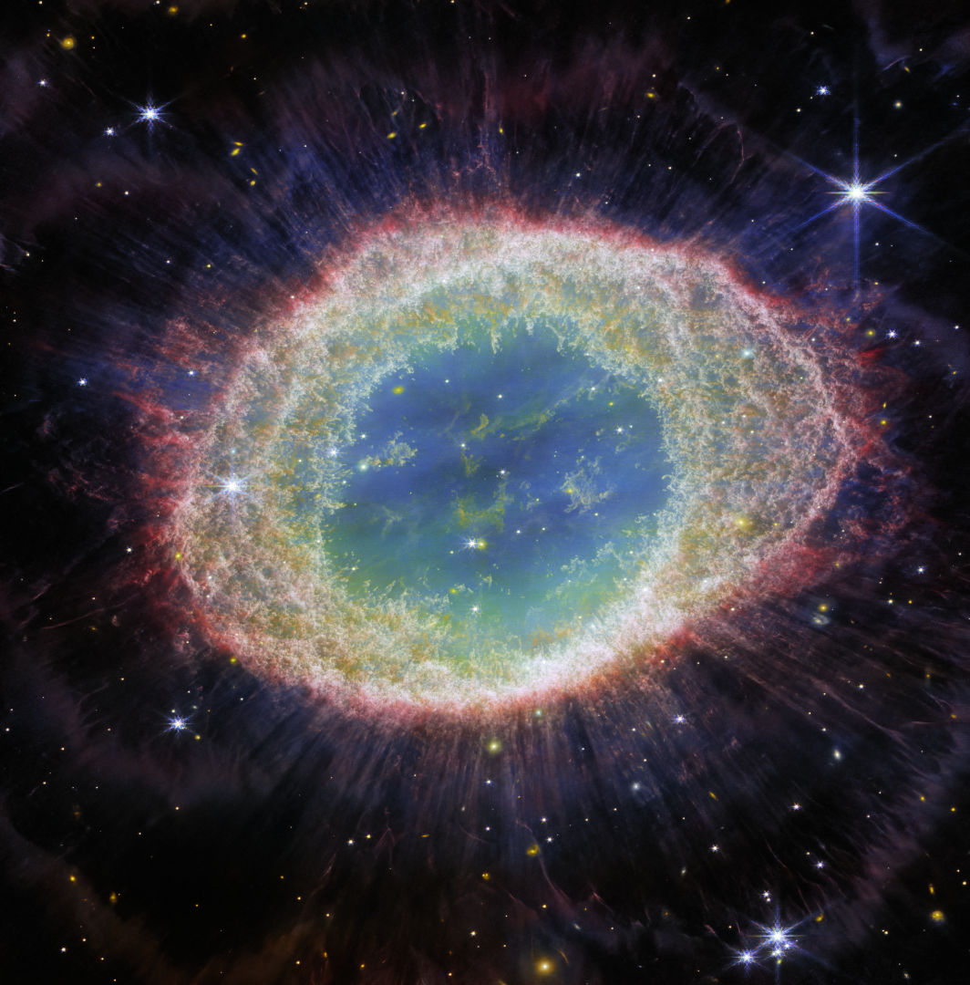 M57, the Ring Nebula James Webb Space Telescope, 21 August 2023 Credit: ESA/Webb, NASA, CSA, M. Barlow, N. Cox, R. Wesson