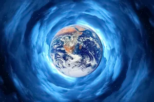 earth in giant void Artist's impression of Earth in a giant void. Credit: Herstockart / Roberto Machado Noa / Getty Images