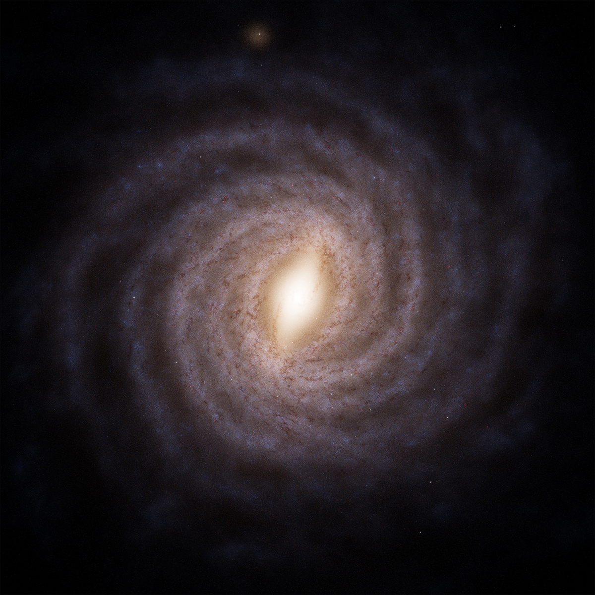 Artist's impression of the Milky Way based on ESA's Gaia data.