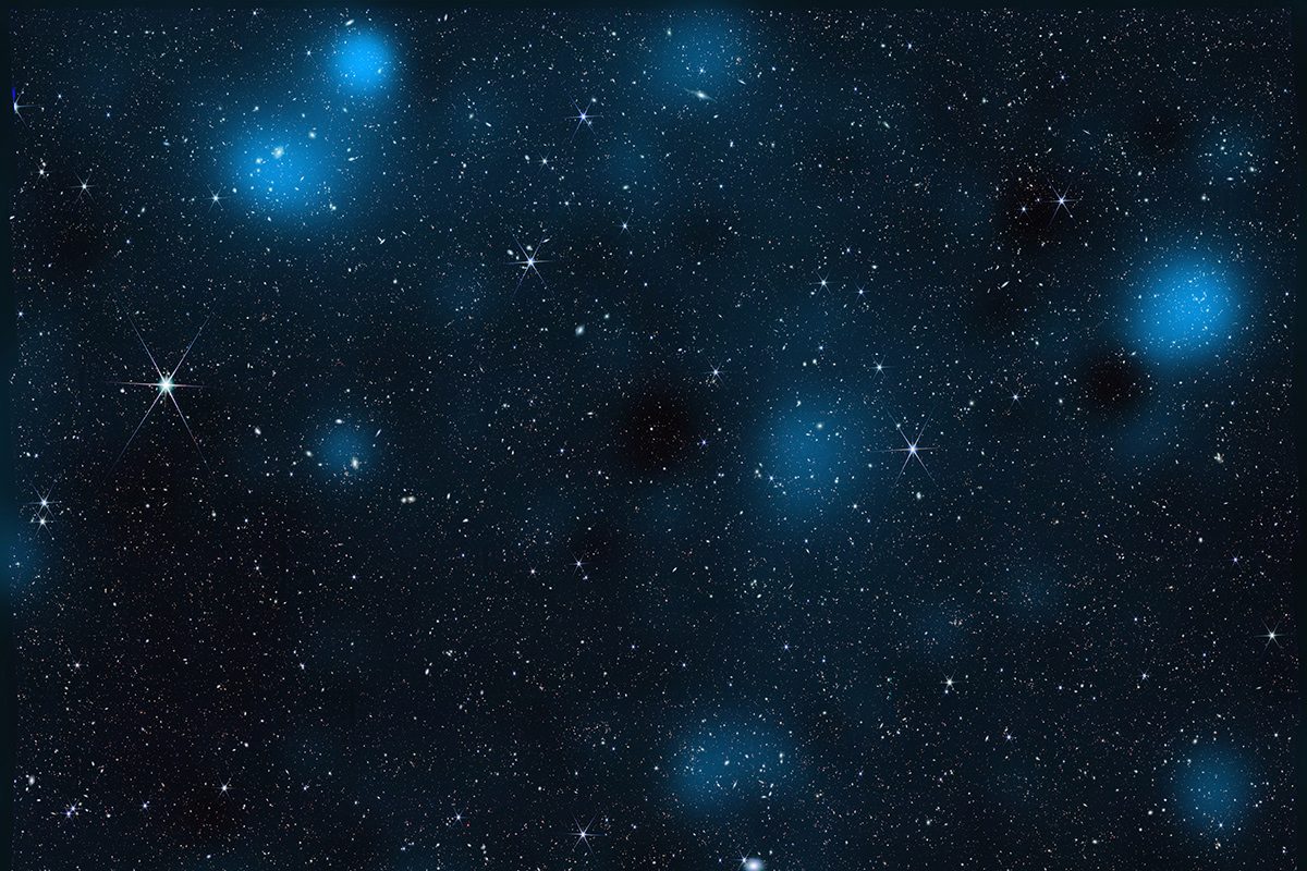 Section of a dark matter map created by the James Webb Space Telescope. Credit: NASA/STScI/J. DePasquale/A. Pagan