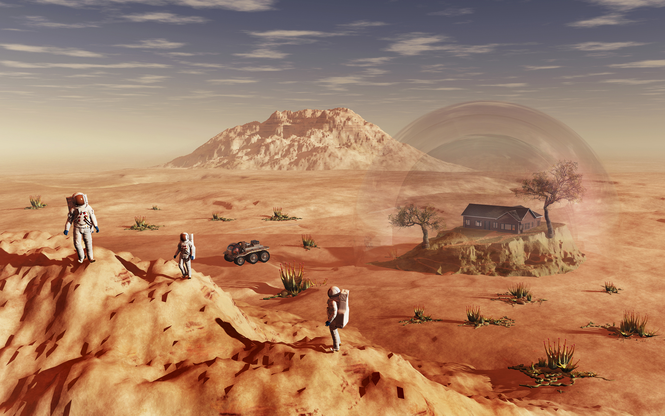 Astronauts on Mars