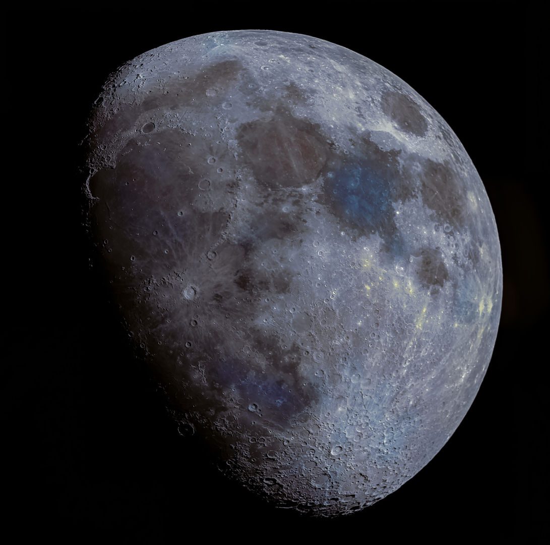 Mineral Moon Egidio Vergani, Milan, Italy, 2 October 2025 Equipment: ZWO ASI174MC camera, Celestron C8 SCT, iOptron GEM28 mount