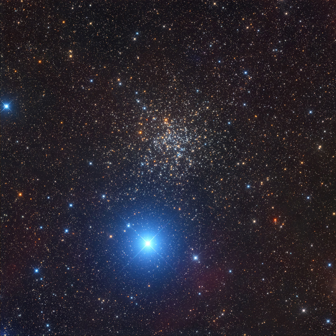 Open cluster NGC 2477 Massimo Di Fusco, captured remotely via Chilescope, 8 April 2026 Equipment: FLI ProLine 16803 camera, ASA 500 reflector, ASA DDM85 mount