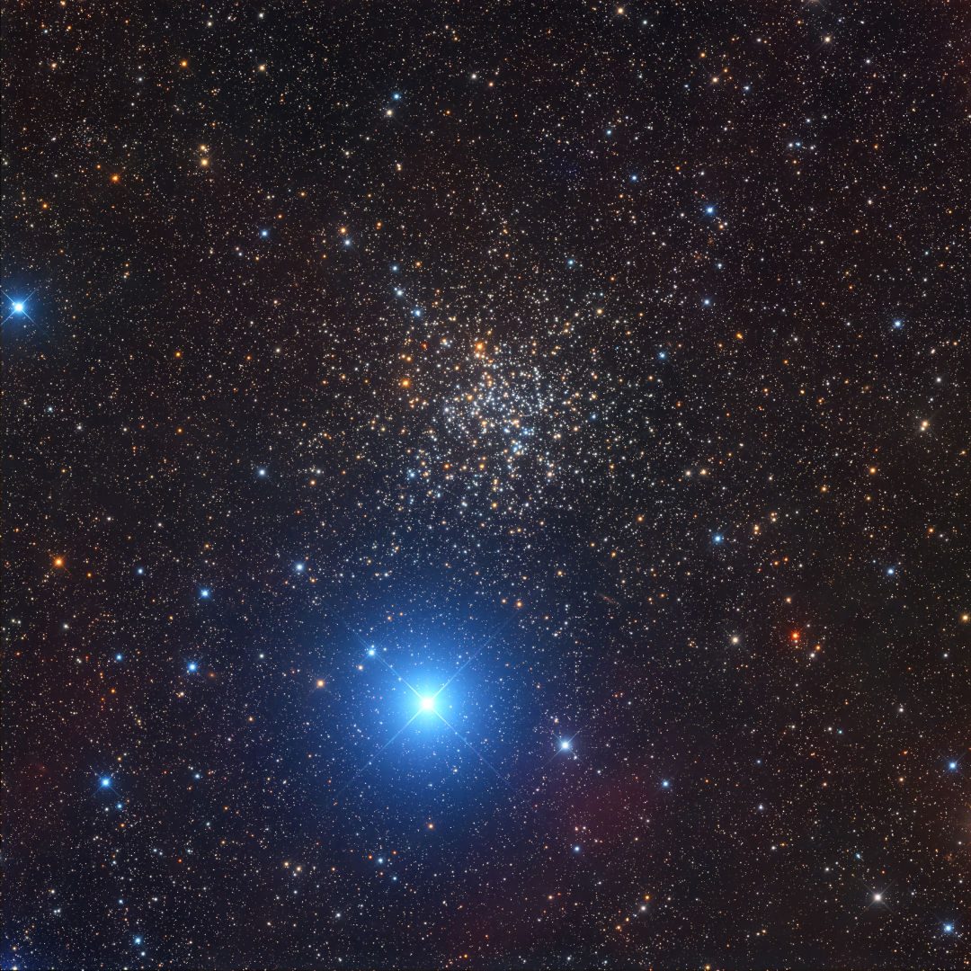 Open cluster NGC 2477 Massimo Di Fusco, captured remotely via Chilescope, 8 April 2026 Equipment: FLI ProLine 16803 camera, ASA 500 reflector, ASA DDM85 mount