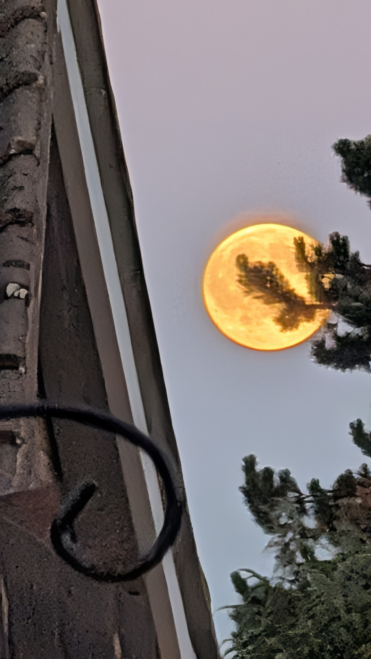 John Brown sent us this image of the Harvest Moon captured with a smartphone over Stafford, UK, on 26 September 2026