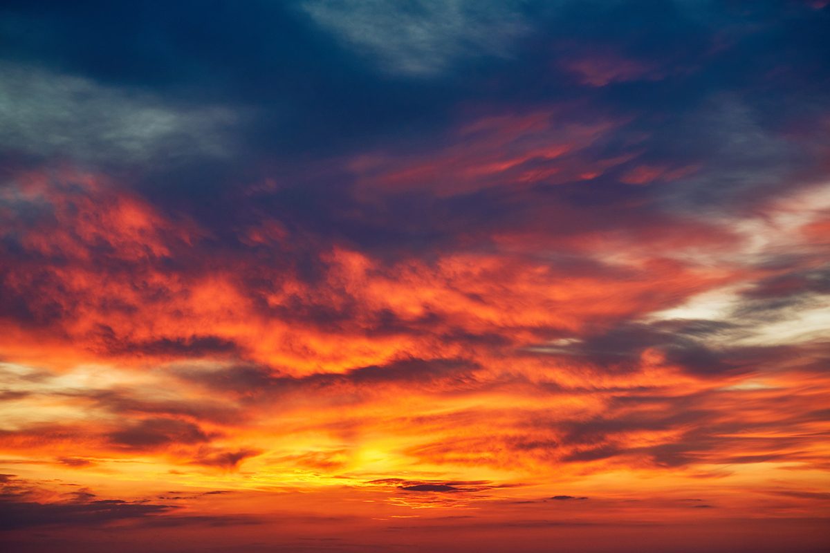 Red sky. Credit: YorVen / Getty Images