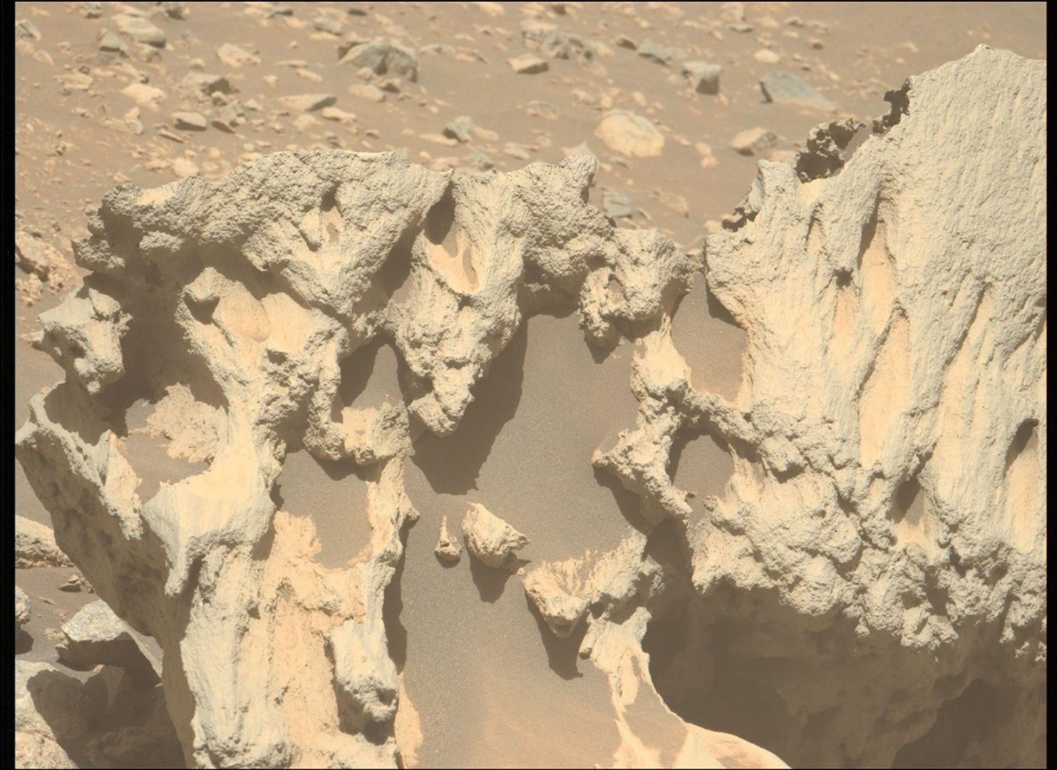 Another Martian meteorite, known as Phippsaksla, seen on the surface of Mars by NASA's Perseverance rover. Credit: NASA/JPL-Caltech/ASU