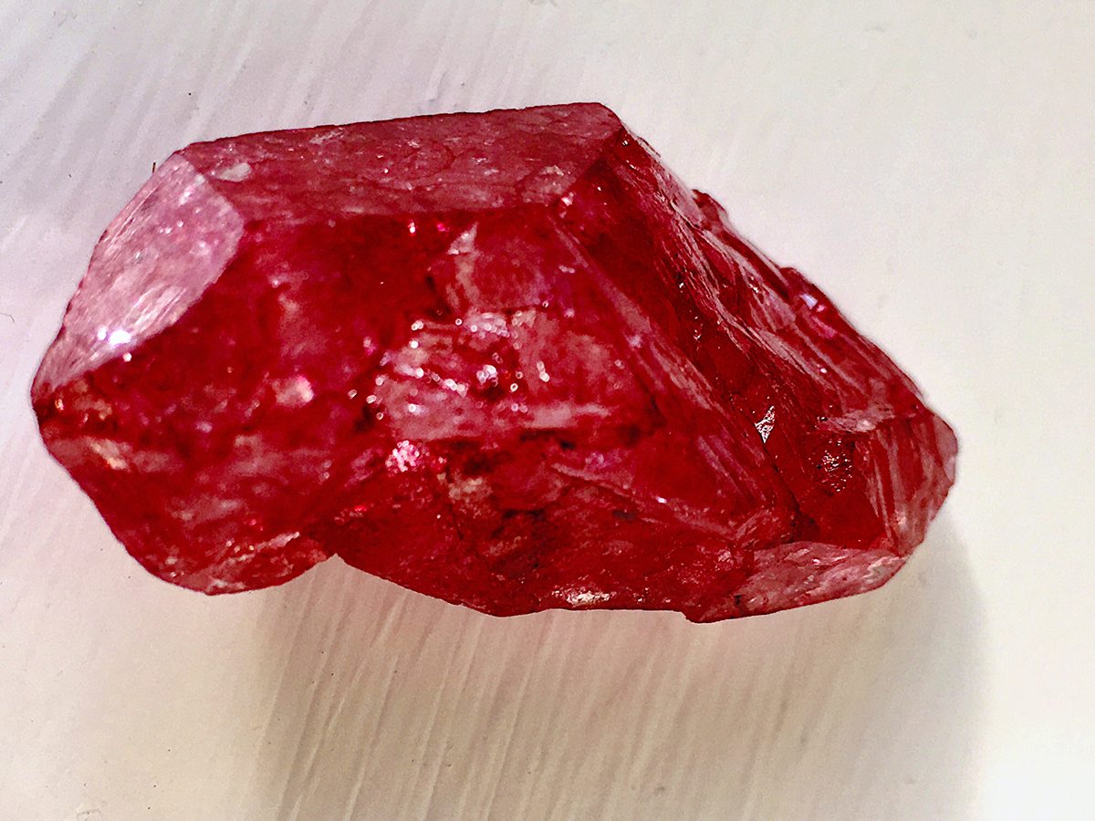 A red garnet crystal. Credit: Daniela White Images / Getty