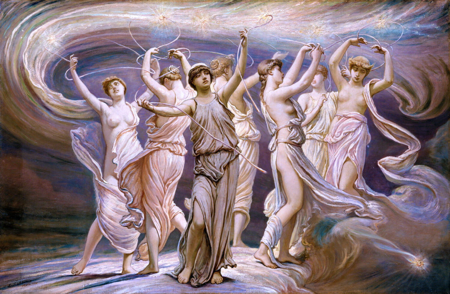 The Pleiades (1885) by the Symbolist painter Elihu Vedder.