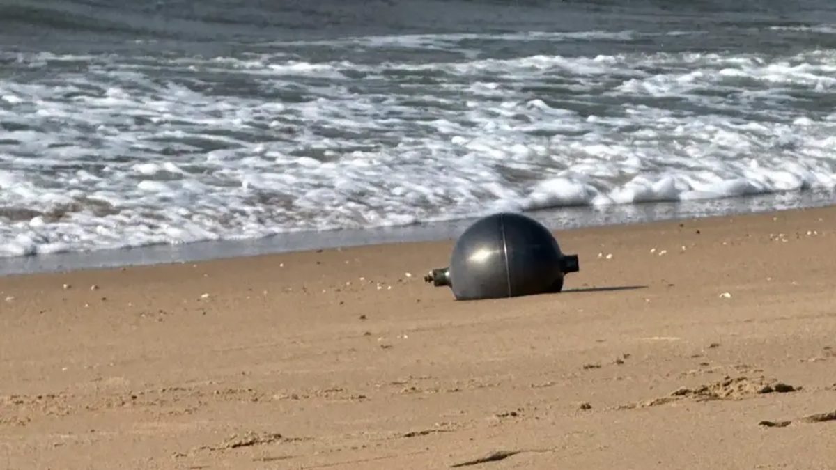 Strange space balls found on the beaches of north Queensland in July 2026 could be rocket debris. Credit: Queensland Fire Department