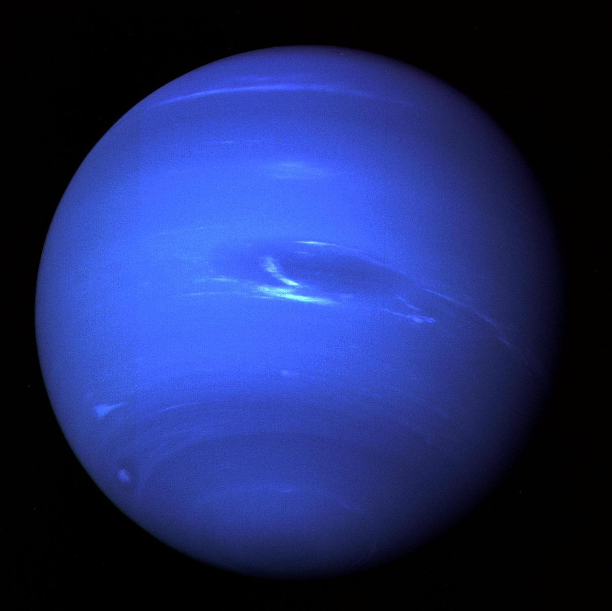 Image of Neptune by NASA's Voyager 2 probe. Credit: NASA/JPL-Caltech