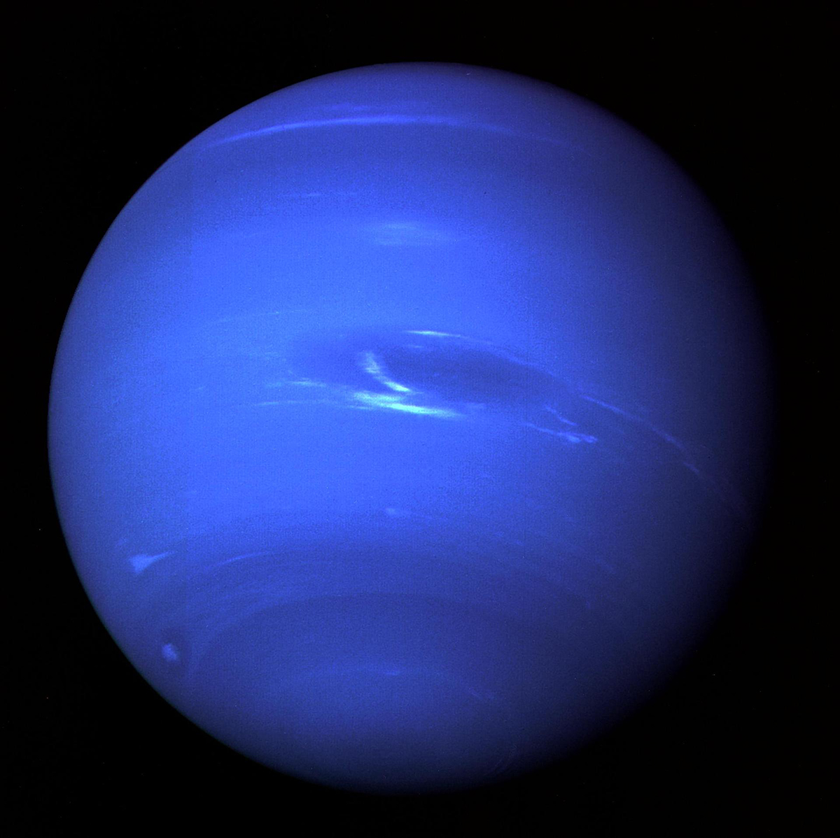 Image of Neptune by NASA's Voyager 2 probe. Credit: NASA/JPL-Caltech