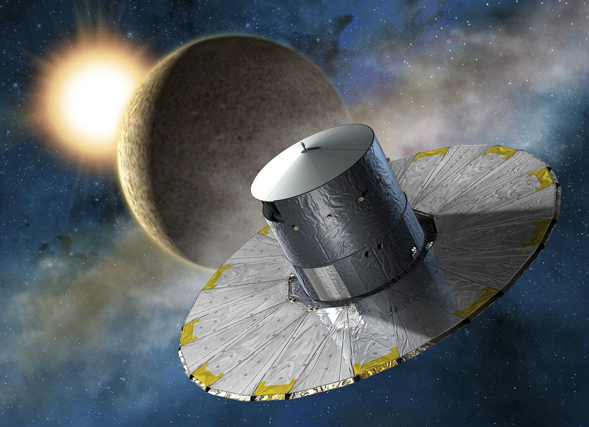 Artist's impression of the Gaia spacecraft. Credit: ESA–D. Ducros, 2013